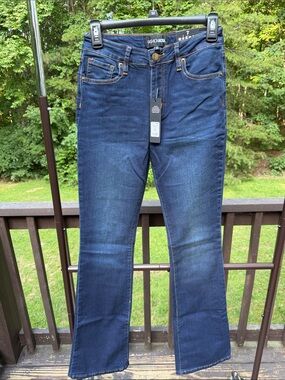 Fashion Nova Dark Blue Flair Jeans